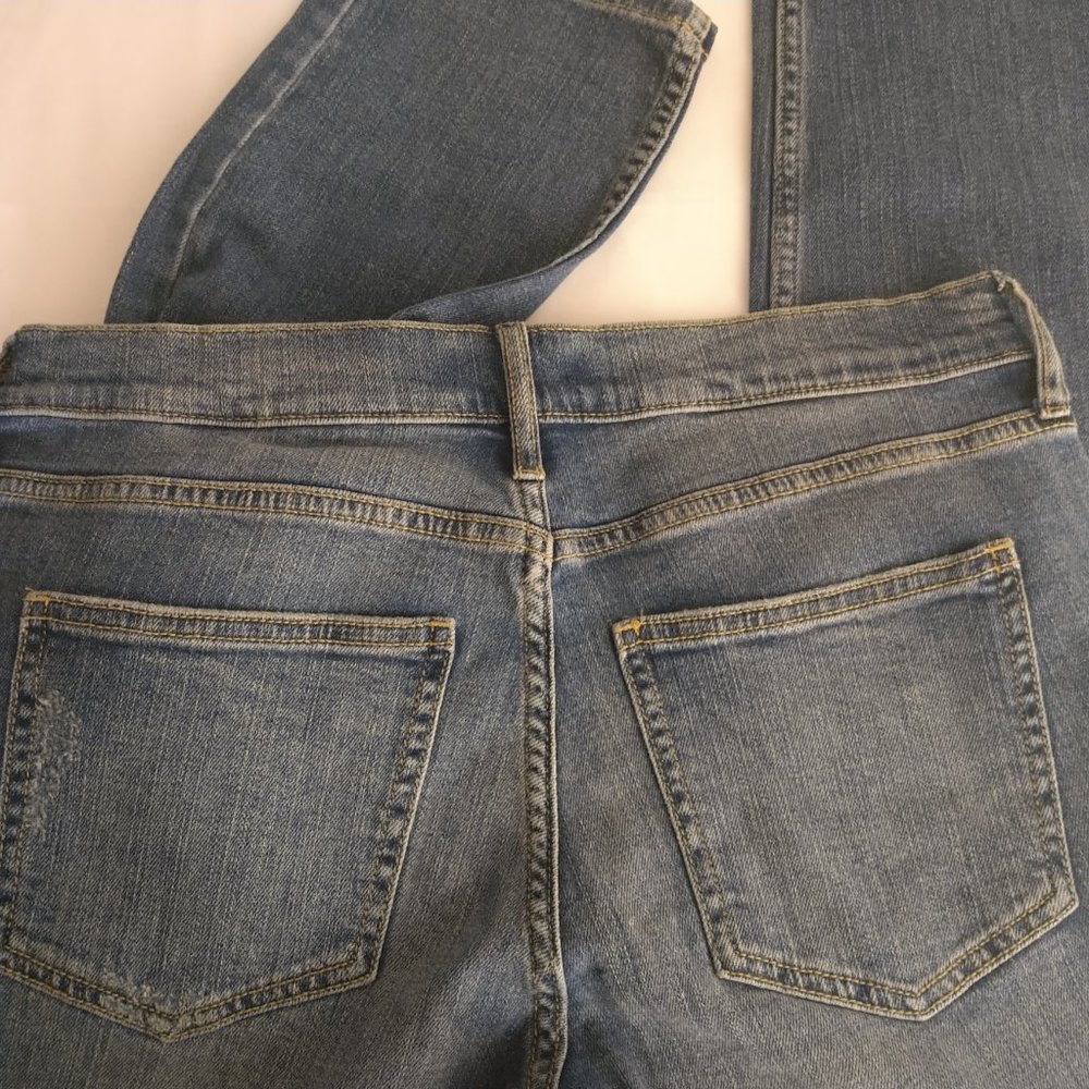 NWT Banana Republic Denim Girlfriend Jean Distress - Picture 7 of 13